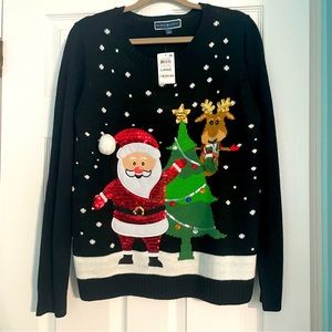 Christmas sweater size large Karen Scott Brand NWT, ugly Christmas sweater party